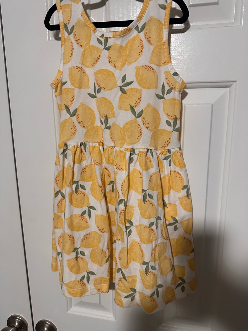 Simple Joys Yellow Lemon Print Tank Dress